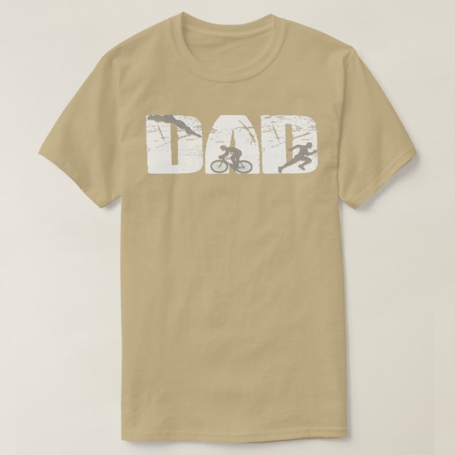 T-shirt Triathlète papa (Design devant)