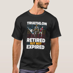 T-shirt Triathlète Retraité Coureur Triat de natation à vé
