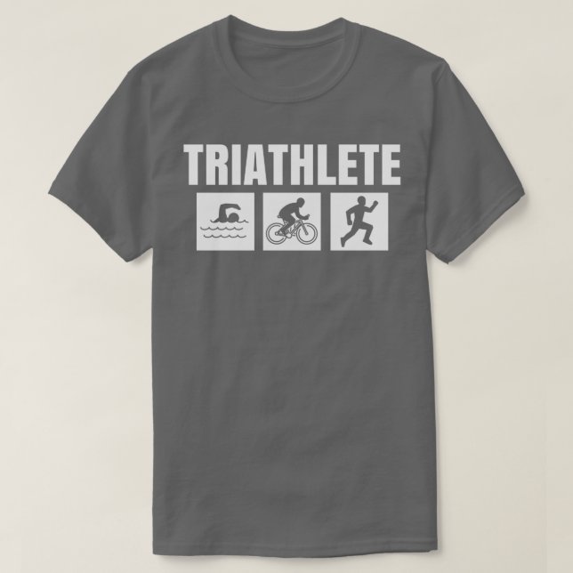 T-shirt Triathlète Swim Vélo Course 2 (Design devant)