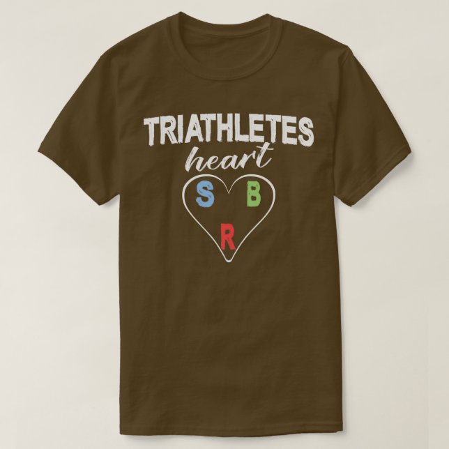 T-shirt Triathlètes Heart (Design devant)