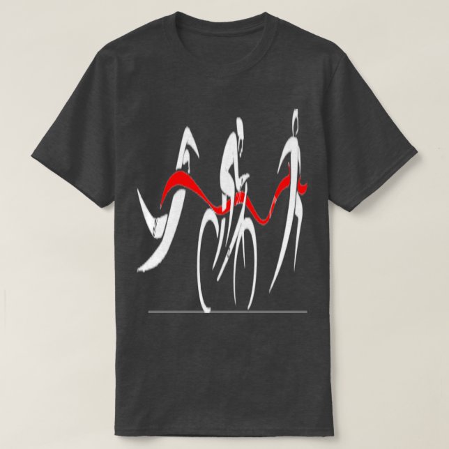 T-shirt Triathlon cadeau 4 (Design devant)