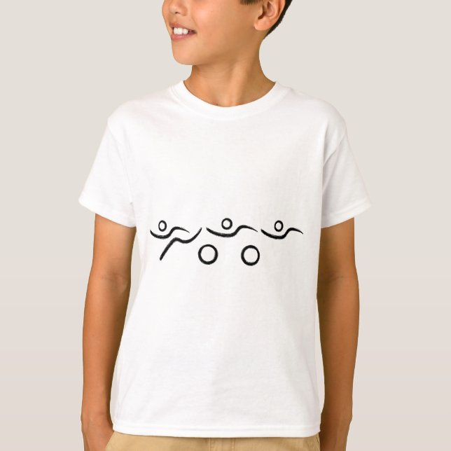 T-shirt Triathlon cool et design unique (Devant)