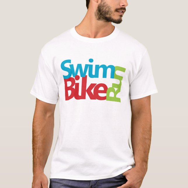 T-shirt Triathlon cool et design unique (Devant)