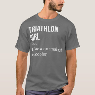 T-shirt TRIATHLON Fille Comme Une Fille Normale Mais Glaci
