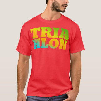T-shirt Triathlon Hobby brillant et coloré