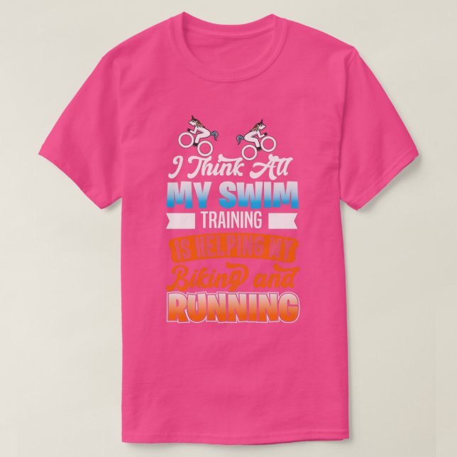 T-shirt Triathlon Motif pour Triathlètes 22 (Design devant)