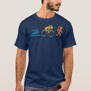 T-shirt Triathlon nage course vélo fille TTA Classic TShir
