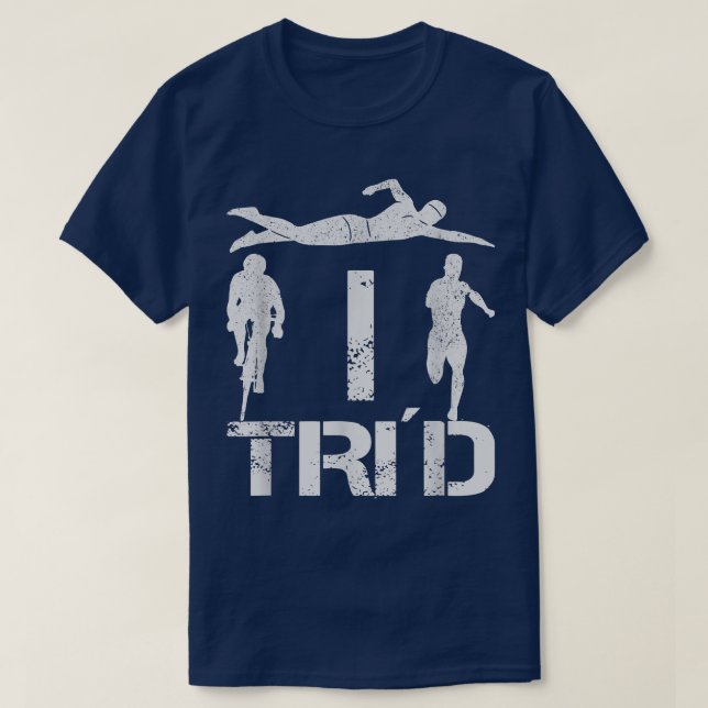 T-shirt Triathlon Natation Cyclisme Course 1371 (Design devant)