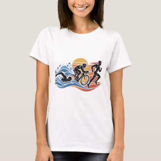 T-shirt Triathlon – Natation Cyclisme Course à pie