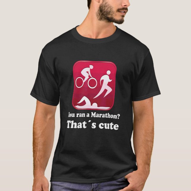 T-shirt Triathlon Natation Cyclisme Course à pied 3 (Devant)