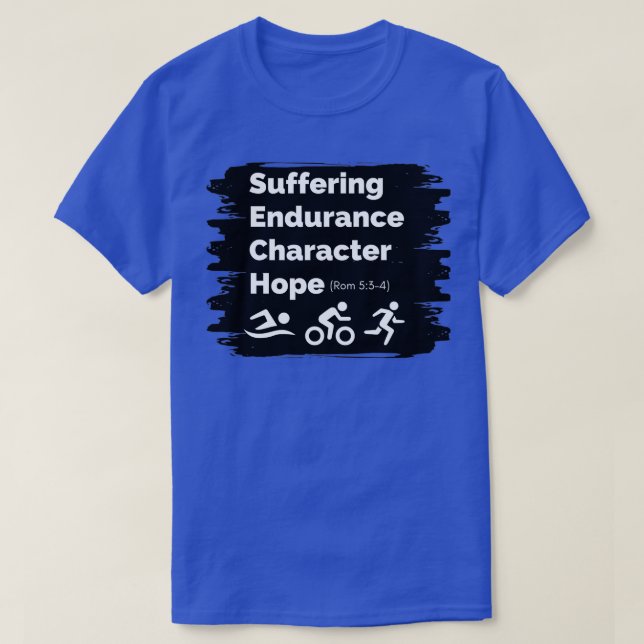 T-shirt Triathlon Romans 5 (Design devant)