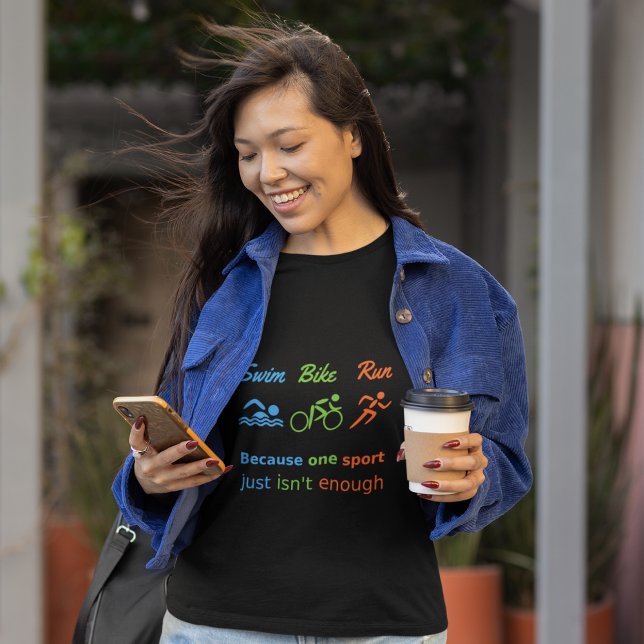 T-shirt Triathlon sport citation course vélo de natation (Créateur téléchargé)