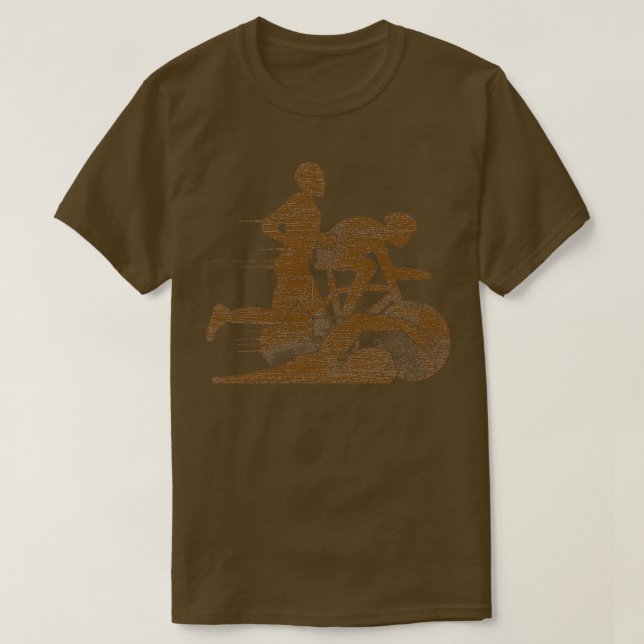 T-shirt Triathlon Sportsman Grunge (Design devant)