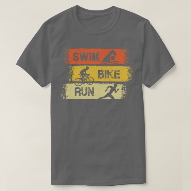 T-shirt Triathlon Swim Bike Run 22 (Design devant)