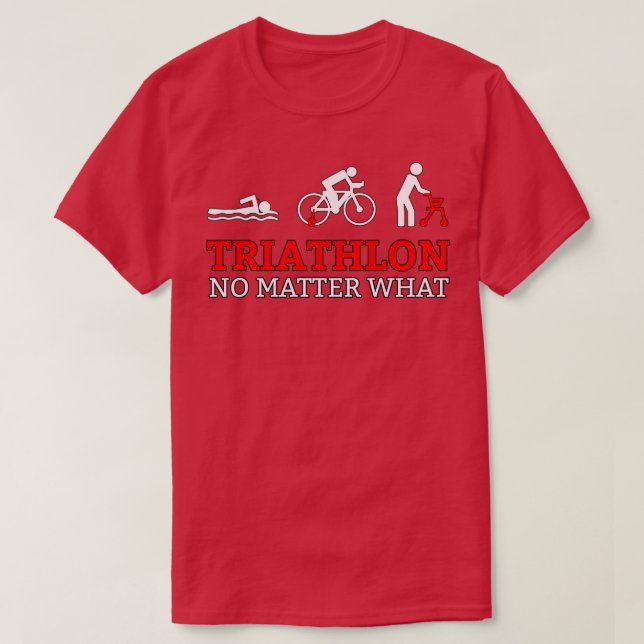 T-shirt Triathlon swim bike run 79 (Design devant)