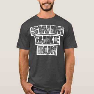 T-shirt Triathlon Swim Bike Run Triathlète 47