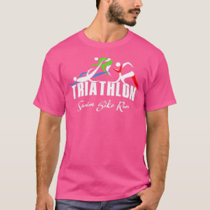 T-shirt Triathlon Swim Bike Run Triathlete 66