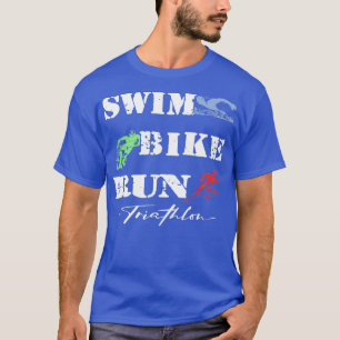 T-shirt Triathlon Swim Bike Run Triathlète 71