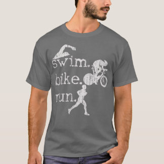 T-shirt Triathlon Swim Bike Run Triathlète 95