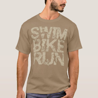 T-shirt Triathlon Swim Bike Run Triathlon Swim Bike Run Tr