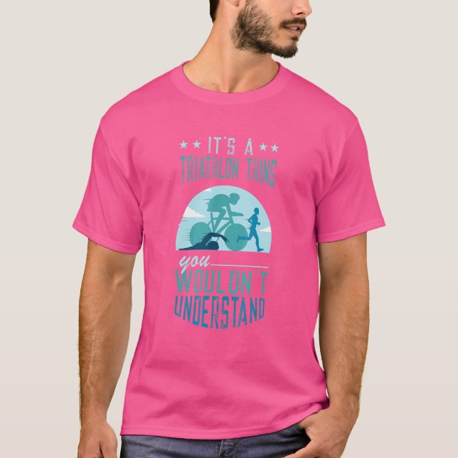 T-shirt Triathlon Thing Swim Cycle Run Triathlon Supporter (Devant)