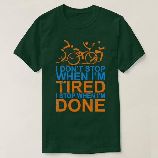 T-shirt Triathlon Triathlète Idée cadeau 5 (Design devant)