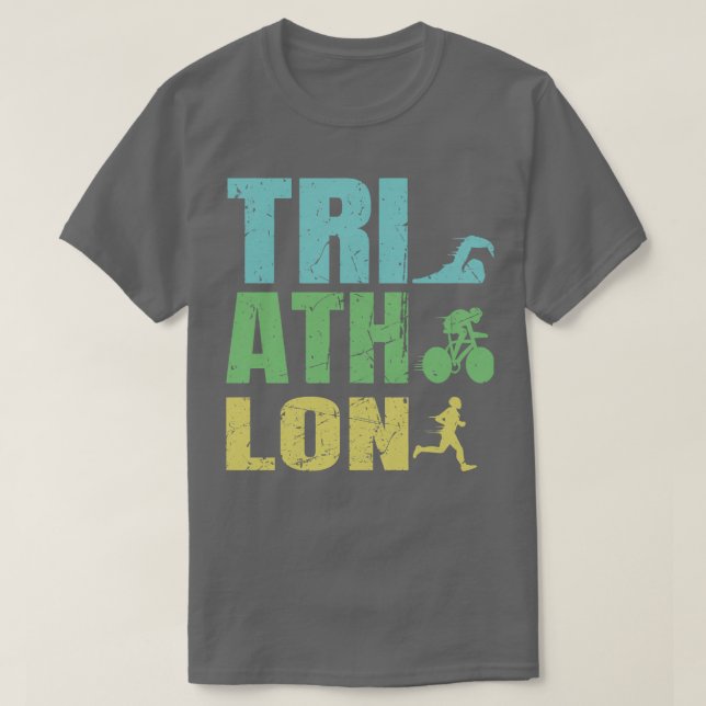 T-shirt Triathlon Triathlon Traithlete Tri Cadeaux (Design devant)