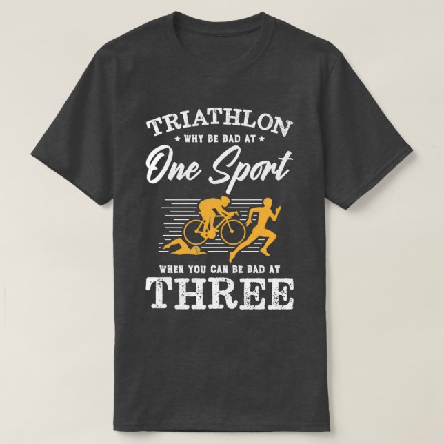 T-shirt Triathlon triathlon vélo triathlètes course à vélo (Design devant)