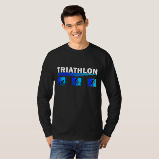 T-shirt Triathlon Triumph : Naviguer dans la nage, le vélo