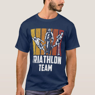 T-shirt Triathloneam Sportsriathleteriathlons amis frie