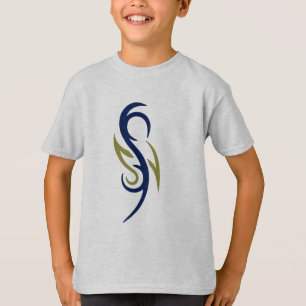 T-shirt tribal à motif de flamme pour garçons
