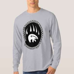 T-shirt Tribal Bear Art Shirt Bear Claw Hommes Tee - shirt