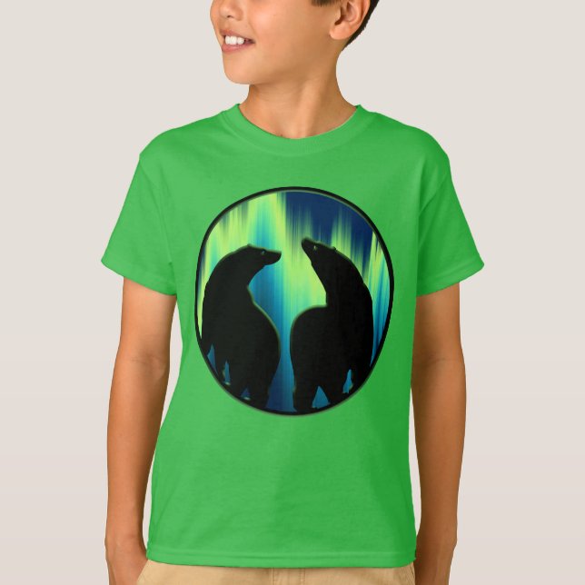 T-shirt Tribal Bear Art Sweatshirt Bears Kid's Bears Shirt (Devant)