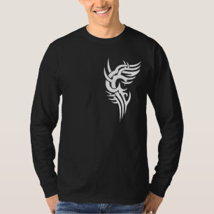 T-shirt Tribal blanc conception 4 de coffre de 2 morceaux