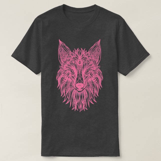 T-shirt Tribal coloré de tête (Design devant)