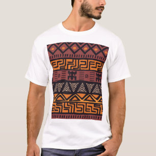 T-shirt Tribal de Bohême coloré géométrique