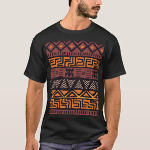 T-shirt Tribal de Bohême coloré géométrique