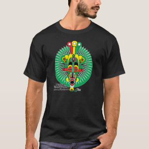 T-shirt tribal de masque de discographie de reggae