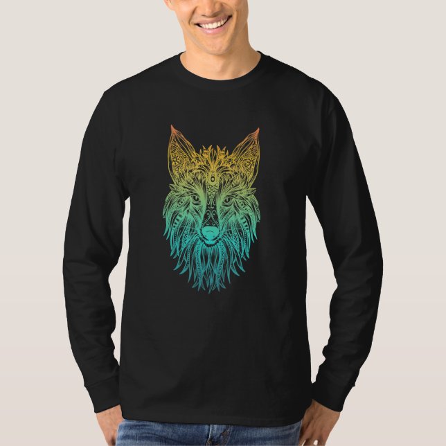 T-shirt Tribal Fox Head (Devant)
