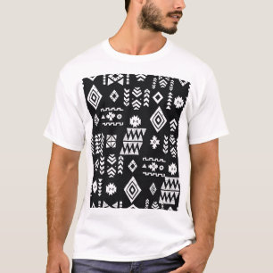 T-shirt Tribal géométrique : arrière - plan élégant sans c