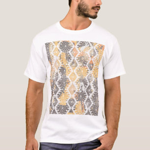 T-shirt Tribal géométrique Boho : Motif en détresse.