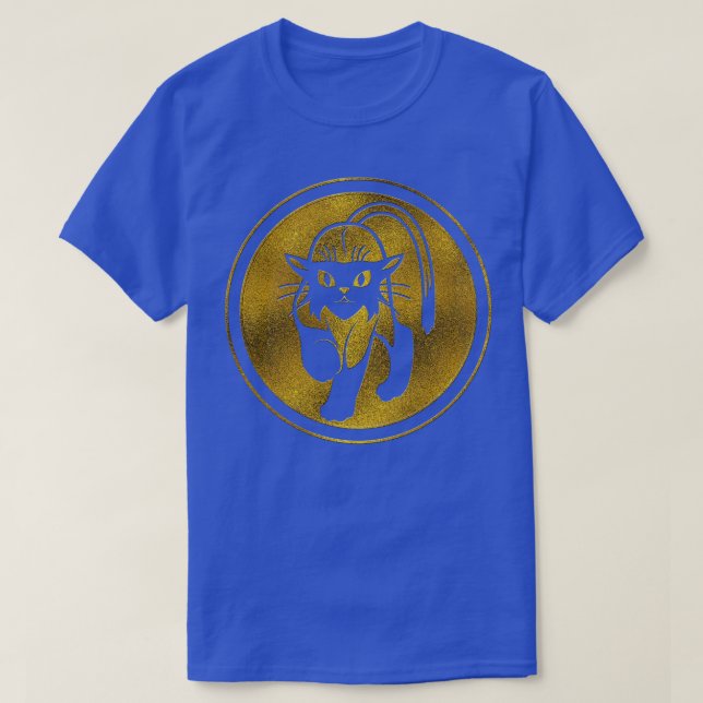 T-shirt Tribal Gold et Black Cat (Design devant)