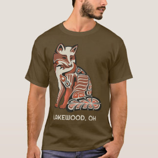 T-shirt Tribal Rouge De Lakewood Artisanat Amérindien