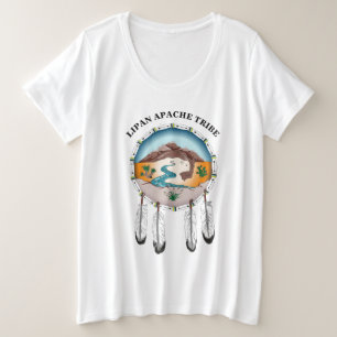 T-shirt Tribal Shield Ladies Plus Size