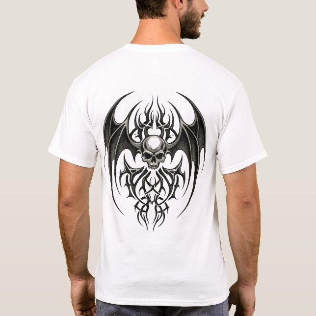 T-shirt Tribal Skull Emblem (Dos)