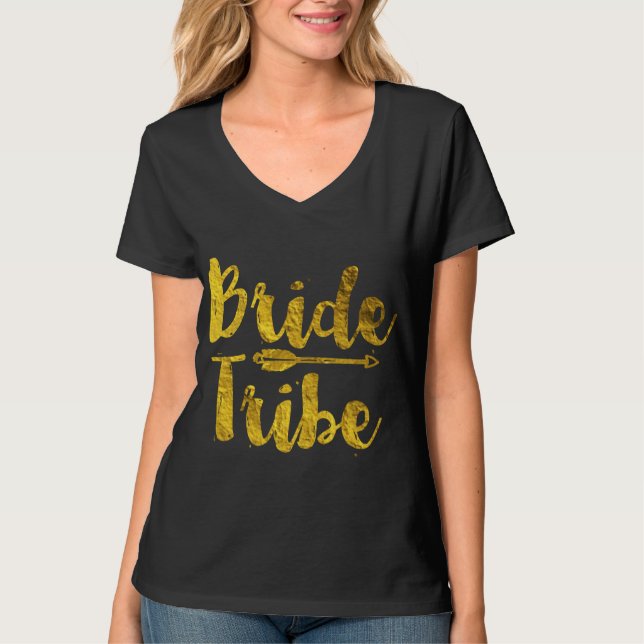 T-shirt Tribe de mariée (Devant)