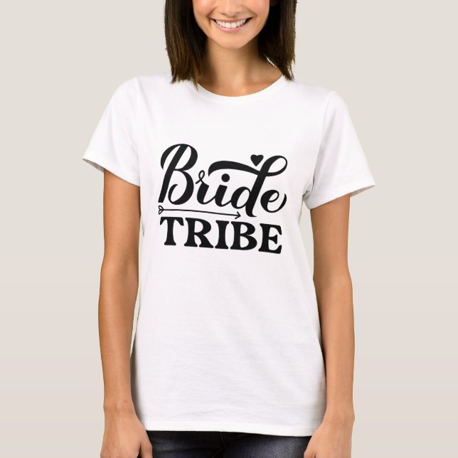 T-shirt Tribe de mariée (Devant)
