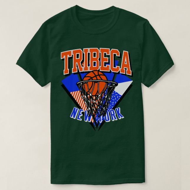 T-shirt Tribeca New York Basketball Throwback (Design devant)