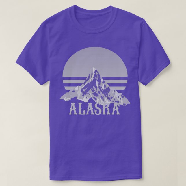 T-shirt Triblend Alaska State Mountains (Design devant)