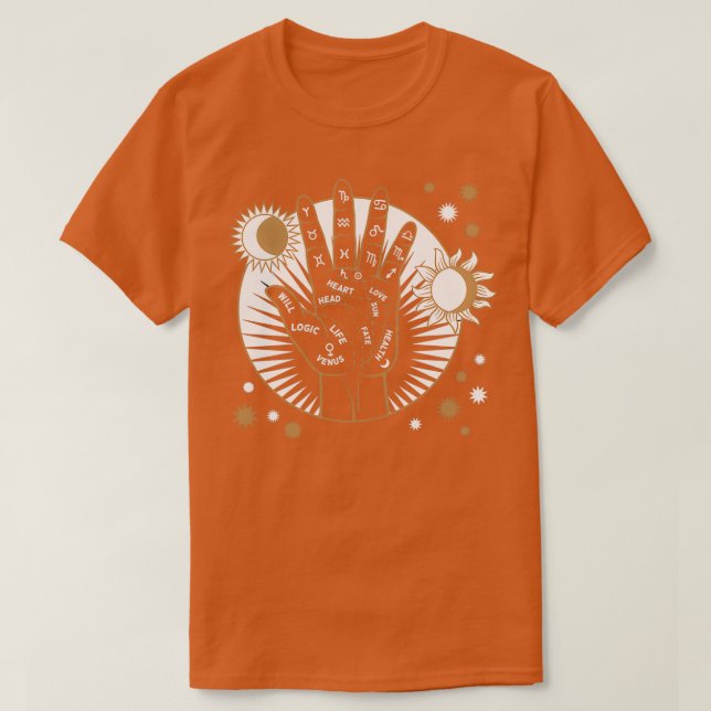 T-shirt Triblend Moon amp Sun Magic Art (Design devant)
